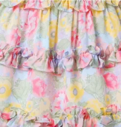Janie and Jack Dresses-The All Abloom Chiffon Dress tulip yellow floral