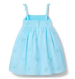 Janie and Jack Dresses-The Butterfly Dream Dress turquoise sky