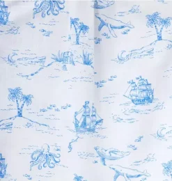 Janie and Jack Sets-The Cabana Matching Baby Set dreamy blue nautical toile
