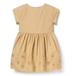 Janie and Jack Dresses-The Cargo Floral Hem Dress prairie brown