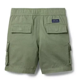 Janie and Jack Shorts-The Cargo Pull-On Short seaweed green