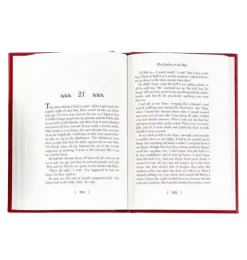 Janie and Jack Books-THE CATCHER IN THE RYE LEATHER EDITION red