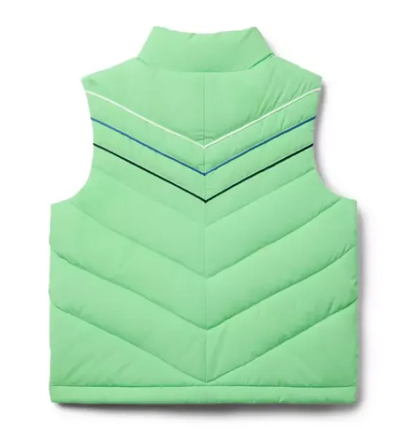 Janie and Jack Blazers & Vests|Jackets & Coats-The Chevron Quilted Vest neon green