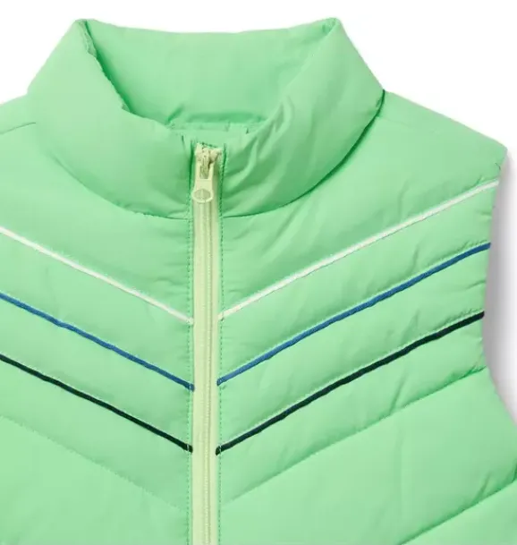 Janie and Jack Blazers & Vests|Jackets & Coats-The Chevron Quilted Vest neon green