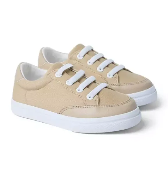 Janie and Jack Shoes-The Classic Canvas Sneaker jack khaki