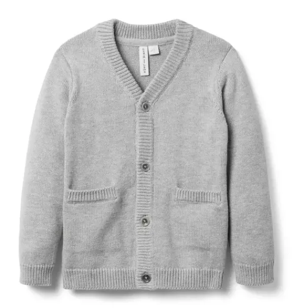 Janie and Jack Sweaters & Sweatshirts-The Classic Cardigan classic grey heather