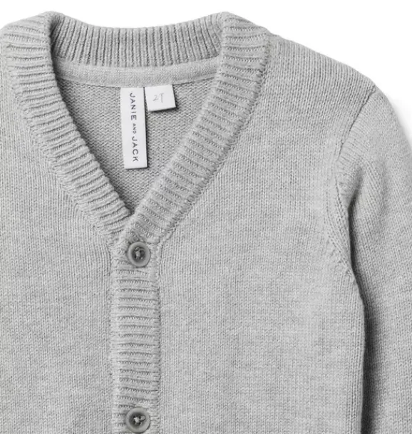 Janie and Jack Sweaters & Sweatshirts-The Classic Cardigan classic grey heather
