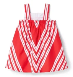 Janie and Jack Dresses-The Classic Chevron Dress cherry stripe