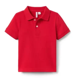 Janie and Jack Polos-The Classic Pique Polo bradbury red