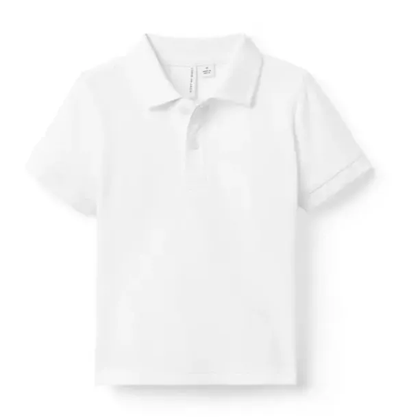 Janie and Jack Polos-The Classic Pique Polo white