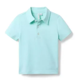 Janie and Jack Polos-The Classic Pique Polo mint chip