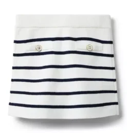 Janie and Jack Skirts & Shorts-The Classic Striped Sweater Skirt jet ivory stripe