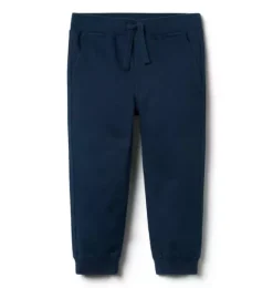 Janie and Jack Pants-The Classic Twill Jogger merchant marine