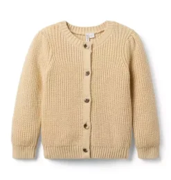 Janie and Jack Sweaters & Sweatshirts-The Close-Knit Cardigan oat biscuit
