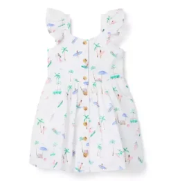 Janie and Jack Dresses-The Coastal Cool Dress white surfer