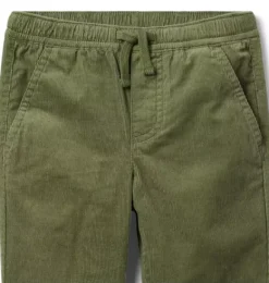 Janie and Jack Pants-The Corduroy Jogger olive green