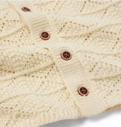 Janie and Jack Sets-The Crochet Cabana Matching Baby Set freshwater pearl