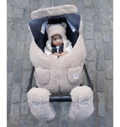 Janie and Jack Baby Accessories|Kids Accessories-The Cub Hat - Teddy oatmeal