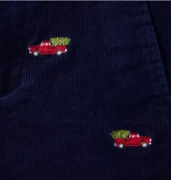 Janie and Jack Pants-The Embroidered Holiday Corduroy Pant merchant marine