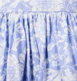 Janie and Jack Dresses-The Everyday 3/4 Sleeve Dress periwinkle floral