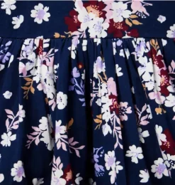 Janie and Jack Dresses-The Everyday 3/4 Sleeve Dress merchant marine floral