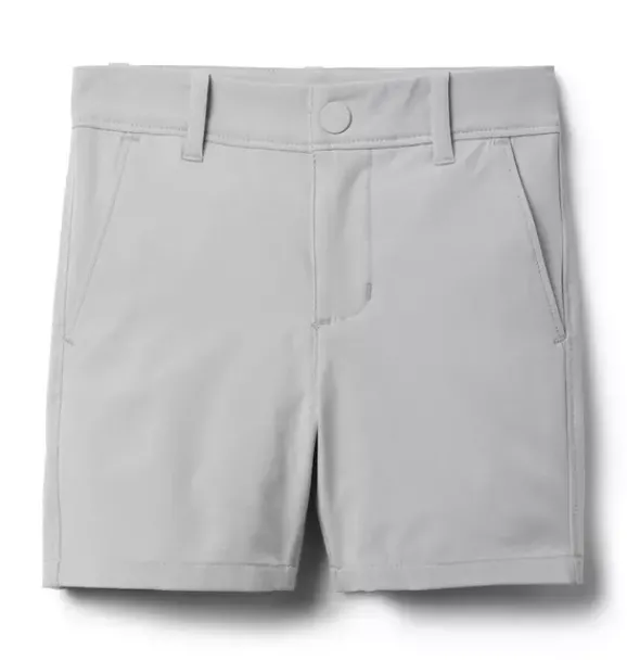 Janie and Jack Shorts-The Everywhere Quick Dry Short silver grey