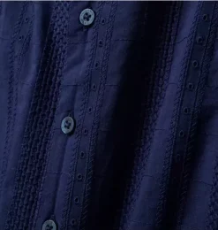 Janie and Jack Shirts-The Eyelet Cabana Shirt merchant marine