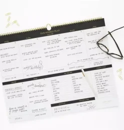 Janie and Jack Desk Accessories-The Family Planning Pad multi