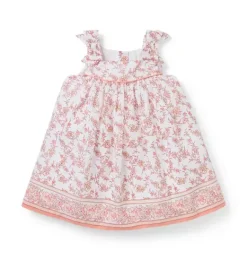 Janie and Jack Dresses-The Floral Fresco Baby Dress white floral