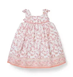 Janie and Jack Dresses-The Floral Fresco Baby Dress white floral