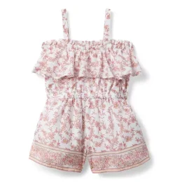 Janie and Jack Rompers & Jumpsuits-The Floral Fresco Romper white floral