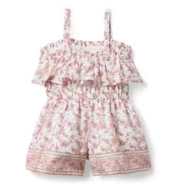 Janie and Jack Rompers & Jumpsuits-The Floral Fresco Romper white floral