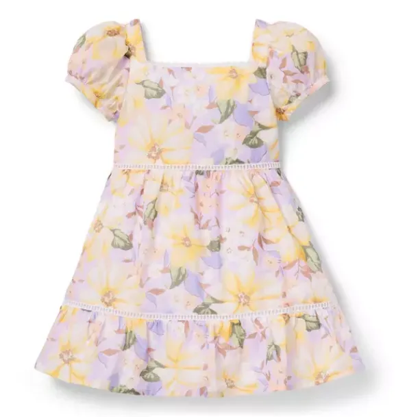 Janie and Jack Swim Outfits|Dresses-The Floral Isle Dress lavish lilac floral