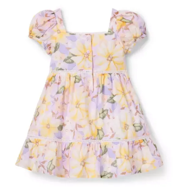 Janie and Jack Swim Outfits|Dresses-The Floral Isle Dress lavish lilac floral