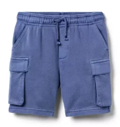 Janie and Jack Matching Sets|Shorts-The French Terry Cargo Short rainy blue