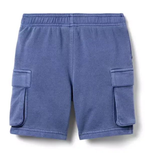 Janie and Jack Matching Sets|Shorts-The French Terry Cargo Short rainy blue