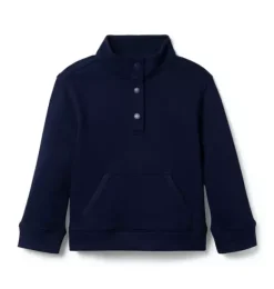 Janie and Jack Sweaters & Sweatshirts|Matching Sets-The French Terry Pocket Pullover merchant marine