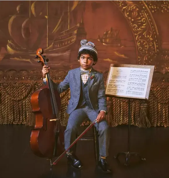 Janie and Jack Suiting|Pants-The Herringbone Pant grey heather herringbone