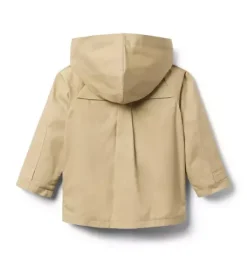 Janie and Jack Jackets & Coats-The Hooded Trench Coat khaki