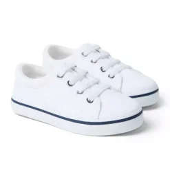 Janie and Jack Shoes-The Knit Sneaker white