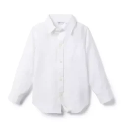 Janie and Jack Shirts-The Linen Shirt white