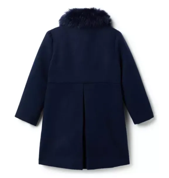 Janie and Jack Jackets & Coats-The Luxe Collar Coat dark marine