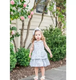 Janie and Jack Dresses-The Matching Moment Floral Dress light blue floral