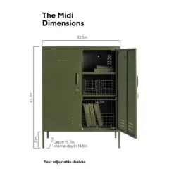 Janie and Jack Storage Furniture-The Midi in olive