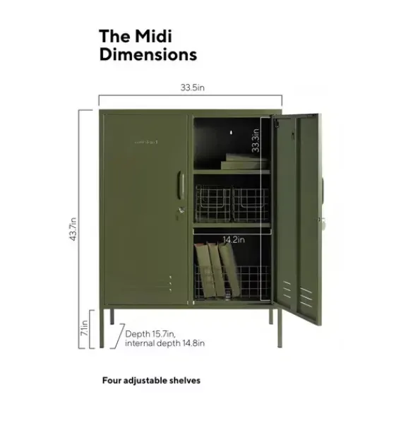 Janie and Jack Storage Furniture-The Midi in olive