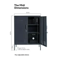 Janie and Jack Storage Furniture-The Midi in slate
