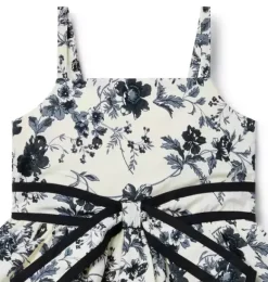 Janie and Jack Dresses-The Noir Floral Dress freshwater pearl floral