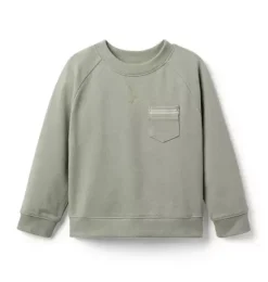Janie and Jack Matching Sets|Sweaters & Sweatshirts-The Pique Sweatshirt pine shadow
