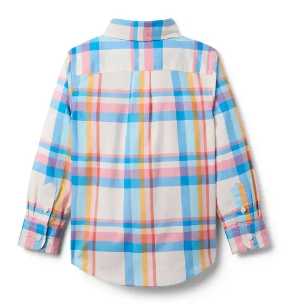 Janie and Jack Shirts-The Plaid Shirt cream plaid