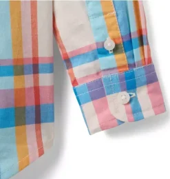 Janie and Jack Shirts-The Plaid Shirt cream plaid